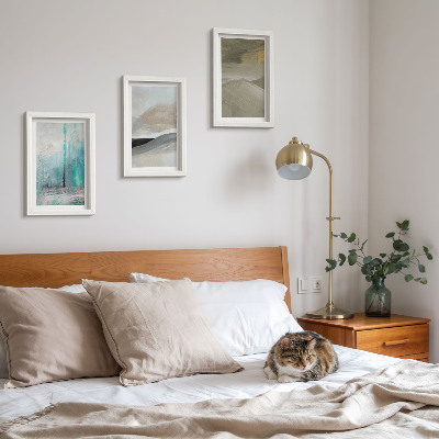 Moderne billedsæt Malede abstrakte minimalistiske dekorationer