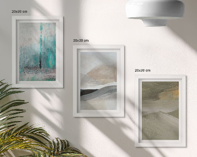 Moderne billedsæt Malede abstrakte minimalistiske dekorationer