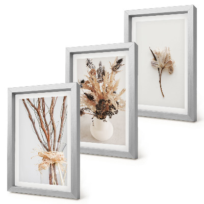 Pakke med billeder og rammer Blomster og grene i minimalistisk naturstil