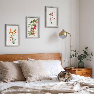 Billedvæg Vintage retro blomstermaleri