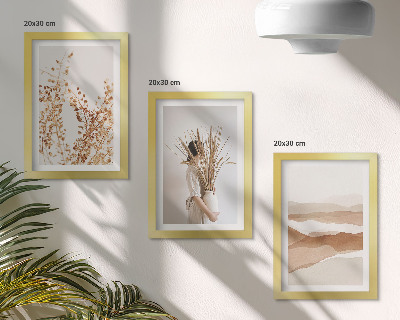 Moderne billedsæt Plantemotiver abstrakt rustik boho-stil