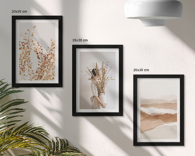 Moderne billedsæt Plantemotiver abstrakt rustik boho-stil
