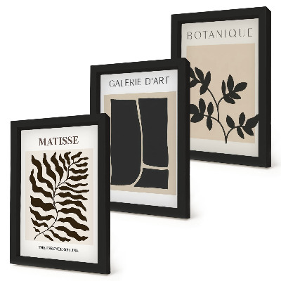 Billedvæg Minimalistiske plakater med plantemønstre og abstrakte motiver