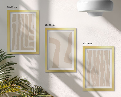 Moderne billedsæt Abstrakte mønstre, minimalistiske former, boho-stil
