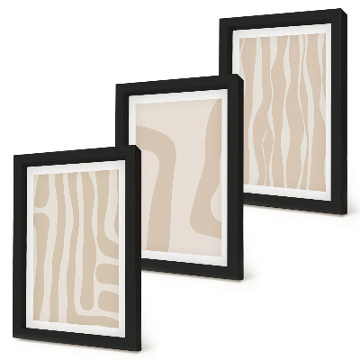 Moderne billedsæt Abstrakte mønstre, minimalistiske former, boho-stil