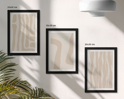 Moderne billedsæt Abstrakte mønstre, minimalistiske former, boho-stil