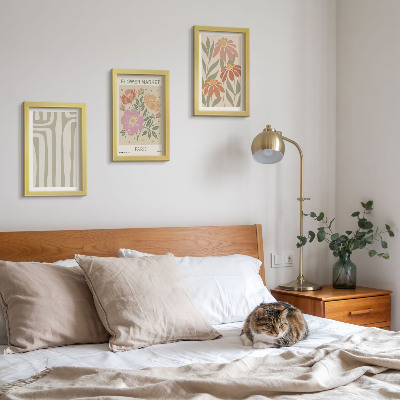 Billedvæg Botaniske motiver plakat Paris minimalisme