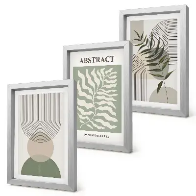 Botaniske abstrakter i rustik boho-stil moderne billedsæt