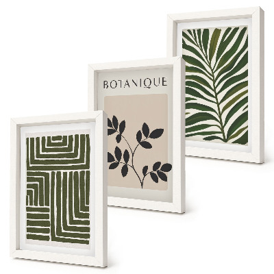 Billedvæg Botaniske kompositioner i stil med boho minimalisme