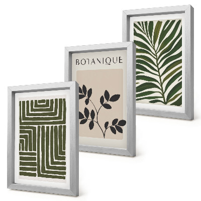 Billedvæg Botaniske kompositioner i stil med boho minimalisme