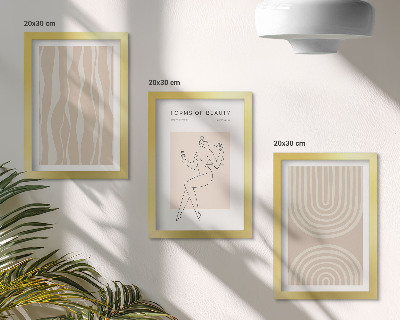 Billedvæg Abstrakte mønstre, delikate boho-dekorationer
