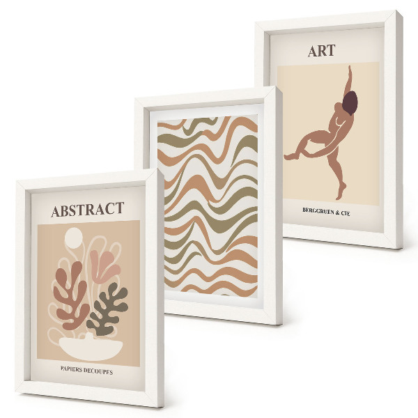 Moderne billedsæt Matisse boho abstrakte former og mønstre