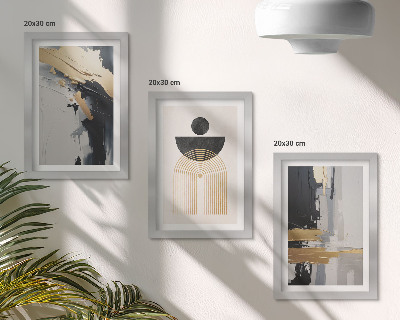 Pakke med billeder og rammer Geometri abstrakt elegant komposition