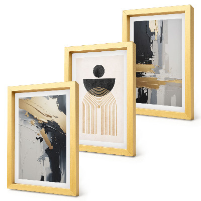 Pakke med billeder og rammer Geometri abstrakt elegant komposition