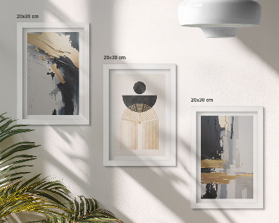 Pakke med billeder og rammer Geometri abstrakt elegant komposition