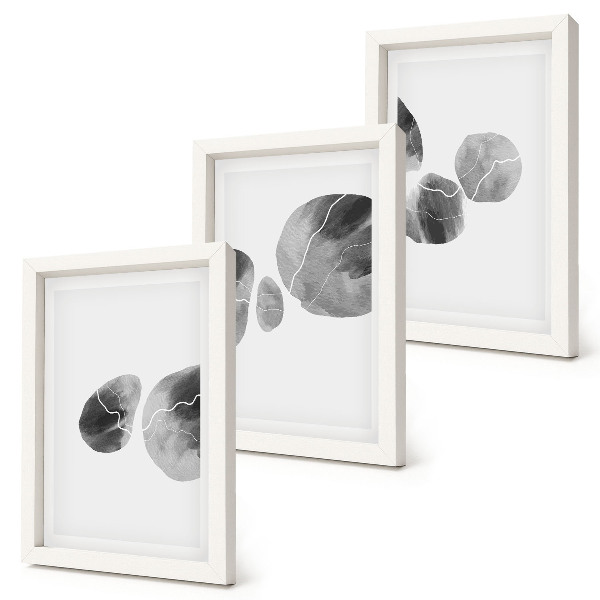 Billedvæg Maling pletter abstrakt minimalistisk maleri