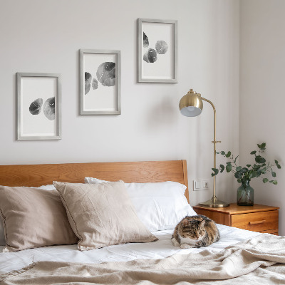 Billedvæg Maling pletter abstrakt minimalistisk maleri