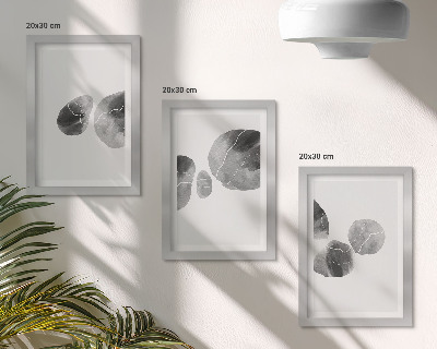 Billedvæg Maling pletter abstrakt minimalistisk maleri
