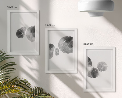 Billedvæg Maling pletter abstrakt minimalistisk maleri