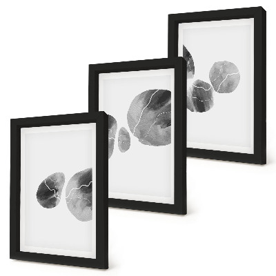 Billedvæg Maling pletter abstrakt minimalistisk maleri