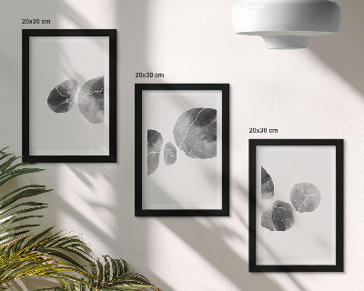 Billedvæg Maling pletter abstrakt minimalistisk maleri