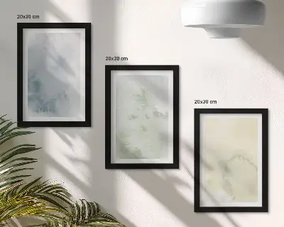 Billedvæg med pastel akvarelmaling på lærredstekstur