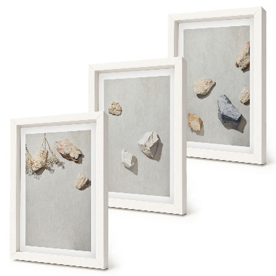 Moderne billedsæt Boho strandsten minimalistiske dekorationer