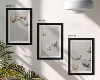 Moderne billedsæt Boho strandsten minimalistiske dekorationer