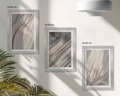 Billedvæg Nærbillede af naturlige stofstrukturer i boho-stil
