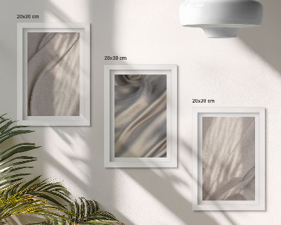 Billedvæg Nærbillede af naturlige stofstrukturer i boho-stil