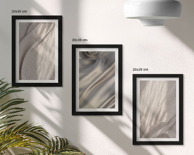 Billedvæg Nærbillede af naturlige stofstrukturer i boho-stil