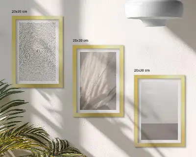 Billedvæg med delikate naturlige teksturer i boho-stil