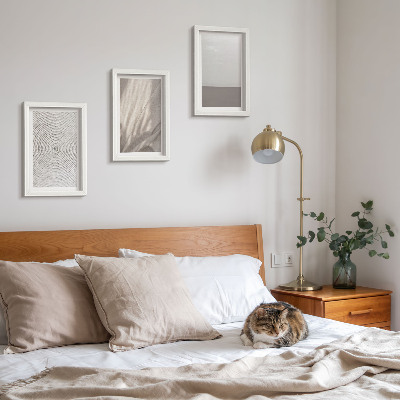 Billedvæg Delikate naturlige teksturer i boho-stil