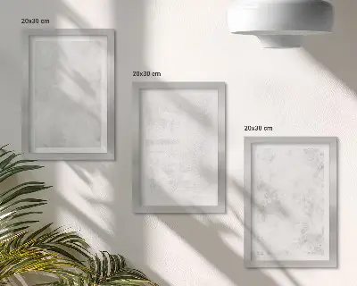 Billedvæg med hvide pletter på minimalistisk baggrund på lærred