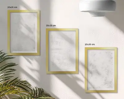 Billedvæg med hvide pletter på minimalistisk baggrund på lærred