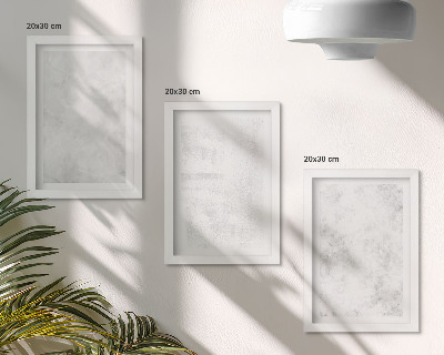 Billedvæg Hvide pletter på minimalistiske baggrunde på lærred