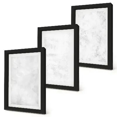 Billedvæg med hvide pletter på minimalistisk baggrund på lærred