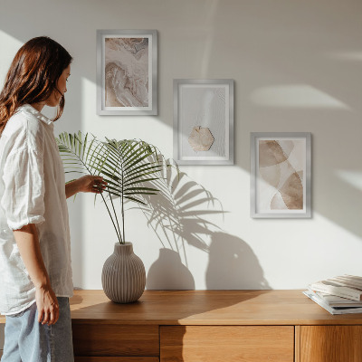 Moderne billedsæt Designerabstraktion inspireret af naturen