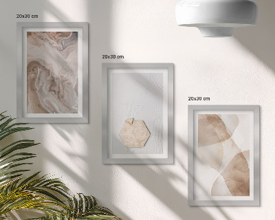Moderne billedsæt Designerabstraktion inspireret af naturen