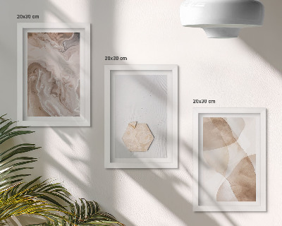 Moderne billedsæt Designerabstraktion inspireret af naturen