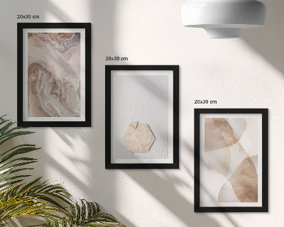 Moderne billedsæt Designerabstraktion inspireret af naturen