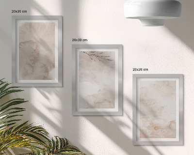 Moderne billedsæt Spildt akvarelmaling tekstur boho stil