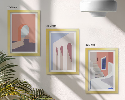 Moderne billedsæt Illustrationer af byarkitektur i minimalistisk stil