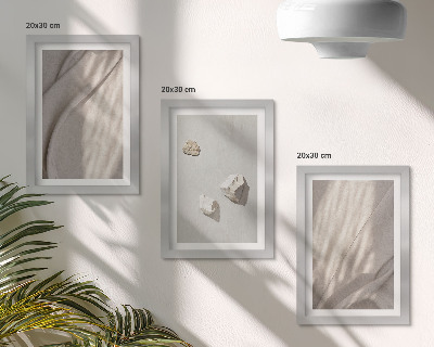 Pakke med billeder og rammer Nærbilleder af moderne boho-stilstrukturer