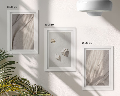 Pakke med billeder og rammer Nærbilleder af moderne boho-stilstrukturer