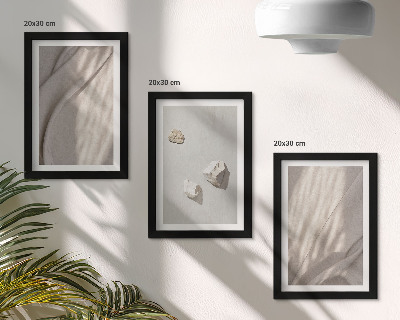 Pakke med billeder og rammer Nærbilleder af moderne boho-stilstrukturer