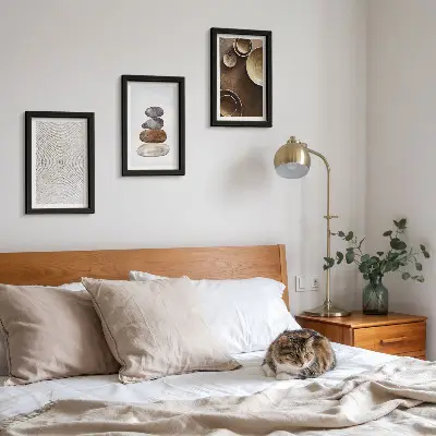 Moderne billedsæt med teksturer i moderne kunstdesign