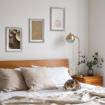 Billedvæg Minimalistiske teksturer i varme farver