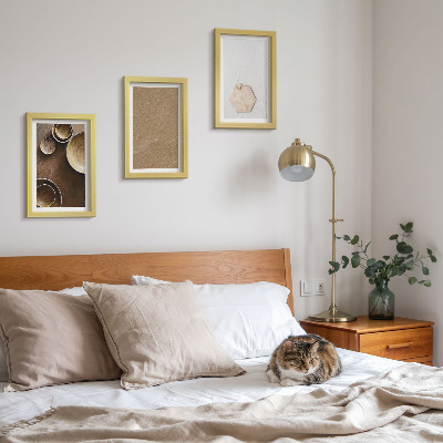 Billedvæg Minimalistiske teksturer i varme farver