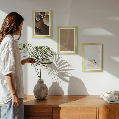 Billedvæg Minimalistiske teksturer i varme farver